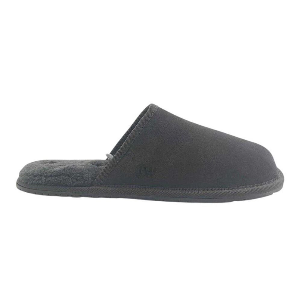 Jack Wills Mens Suede Mule Slippers / Dark Grey